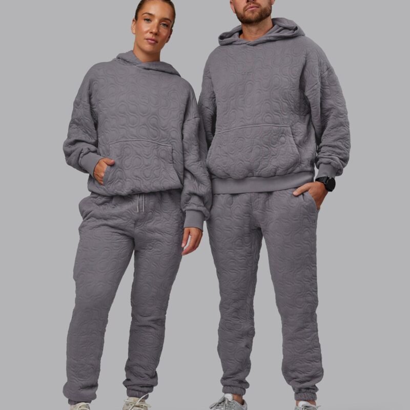 MVP Quilted Oversized Hoodie - Storm Front-Geometric