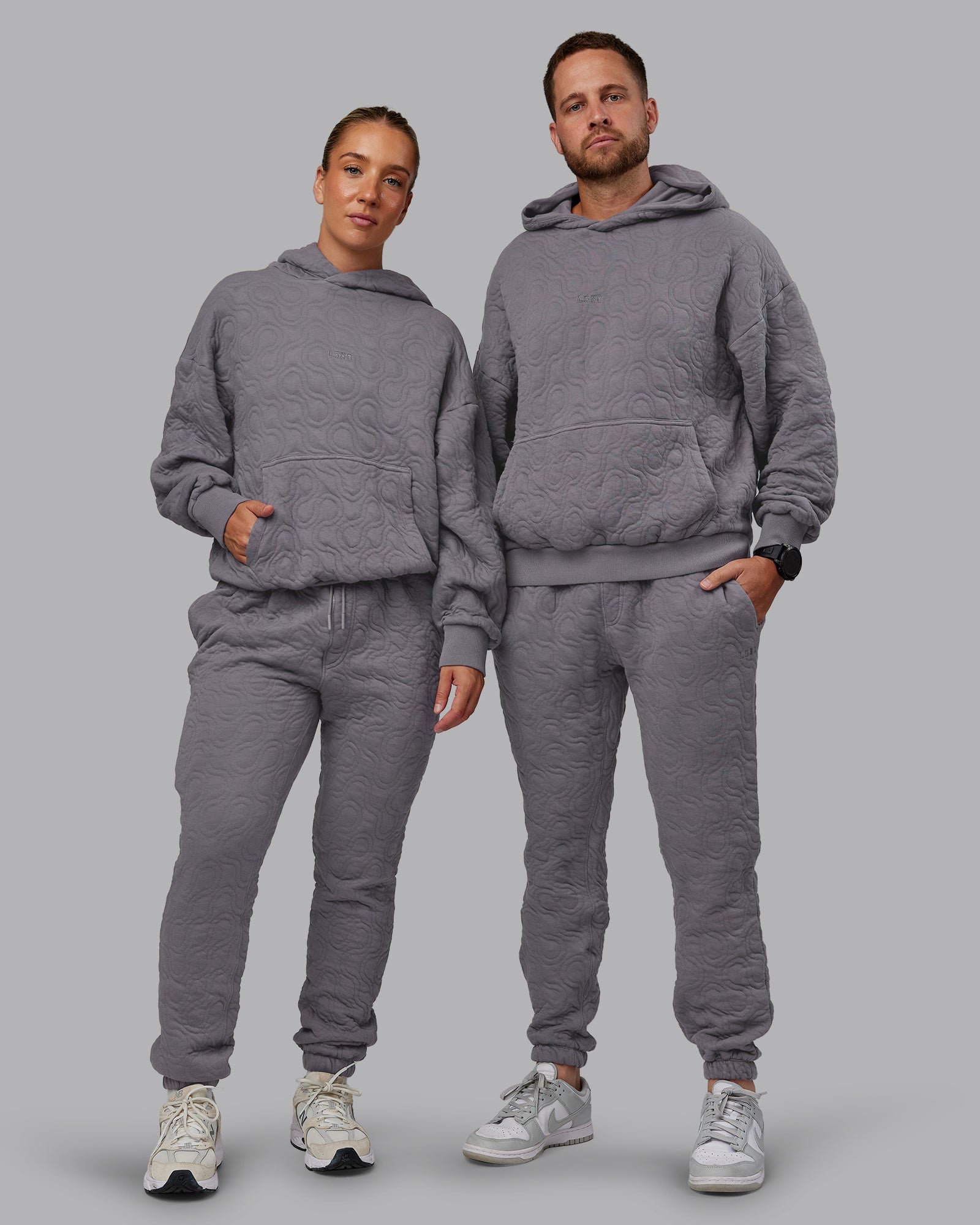 MVP Quilted Oversized Hoodie - Storm Front-Geometric