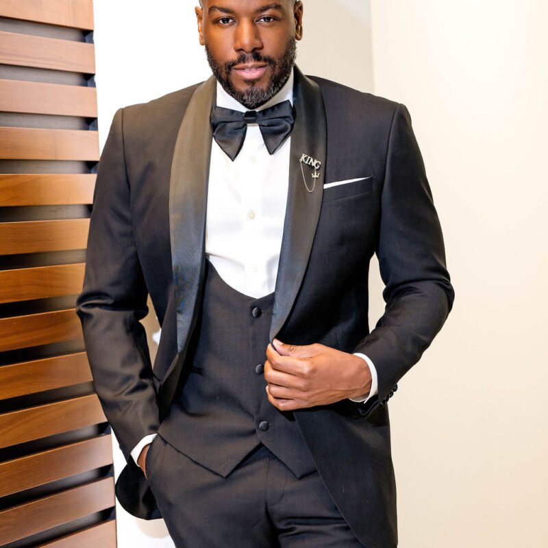 Black Tie Gala -  Custom  - 3 Piece Tuxedo - Black Tux