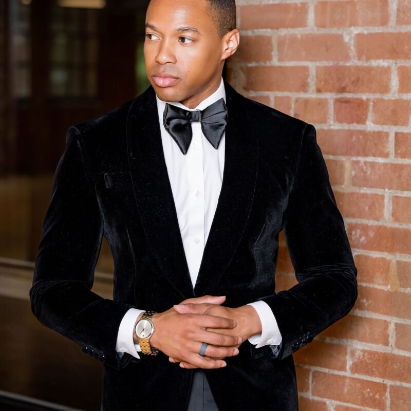 Black Velvet  - Tailored Fit 2 Piece Tuxedo - Custom