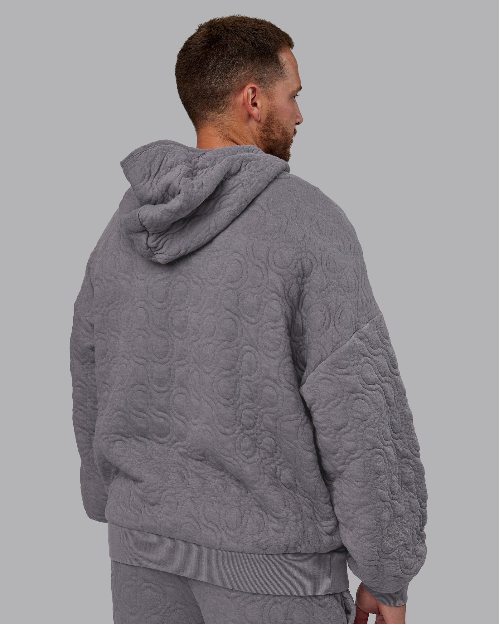 MVP Quilted Oversized Hoodie - Storm Front-Geometric